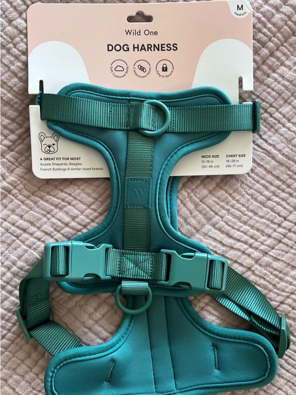 Wild One Green Dog Harness - Medium